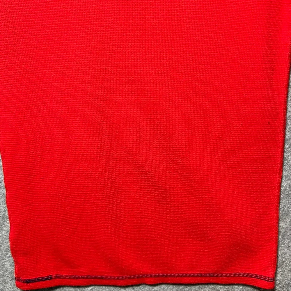 Polo‎ Ralph Lauren Mens Red Waffle Knit Thermal American Flag Sleep Shirt Small